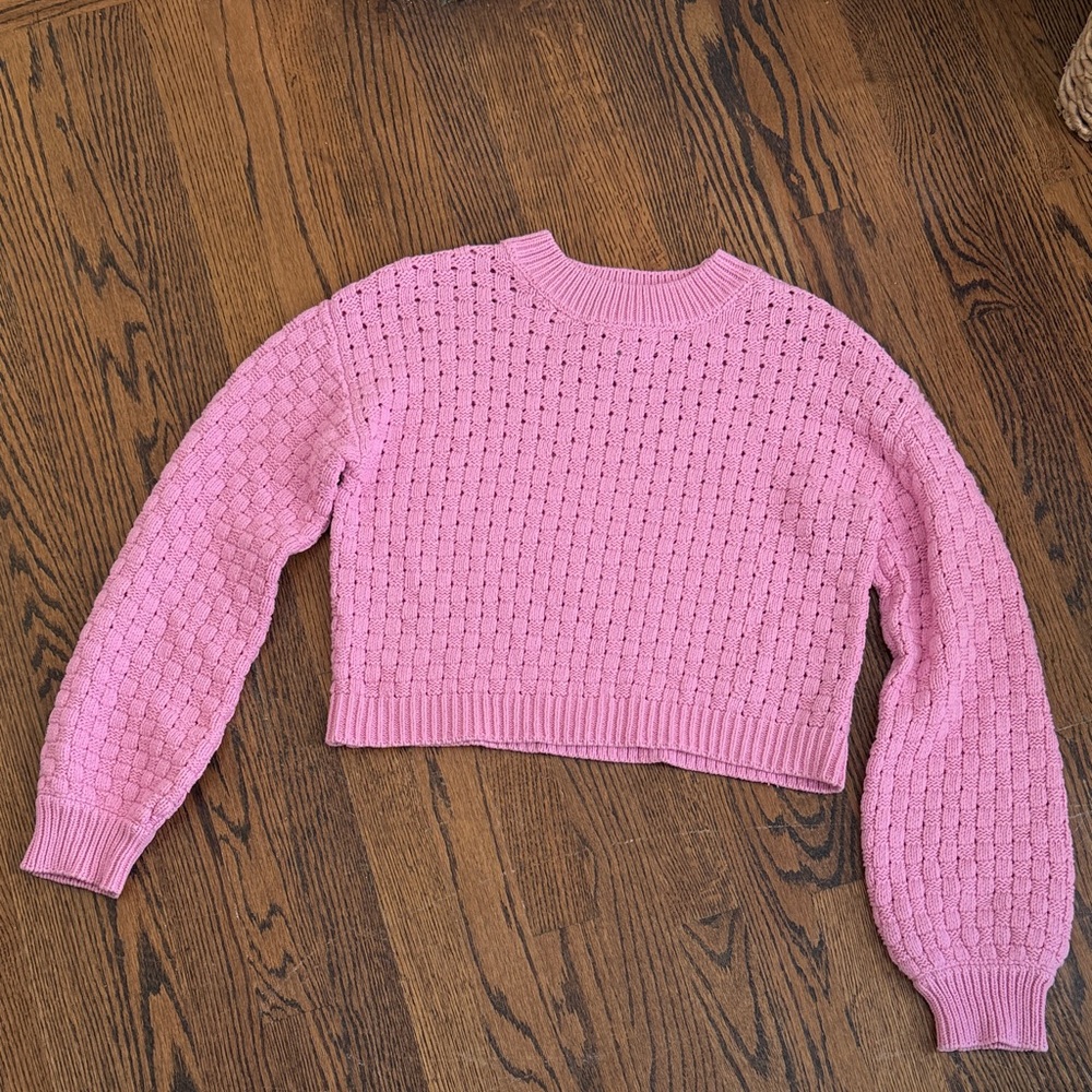 Jessica Simpson Textured Pink Sweater